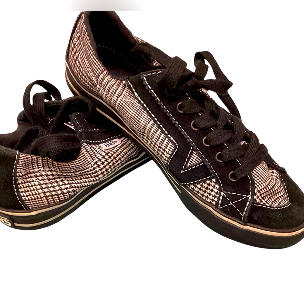 SALE- Girls Tory Vans Black and White Sneakers
